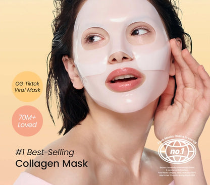 GlowVeil Korea™ Collagen Infused Face Masks (Pack of 2)