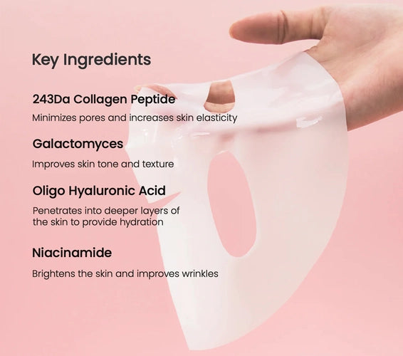 GlowVeil Korea™ Collagen Infused Face Masks (Pack of 2)